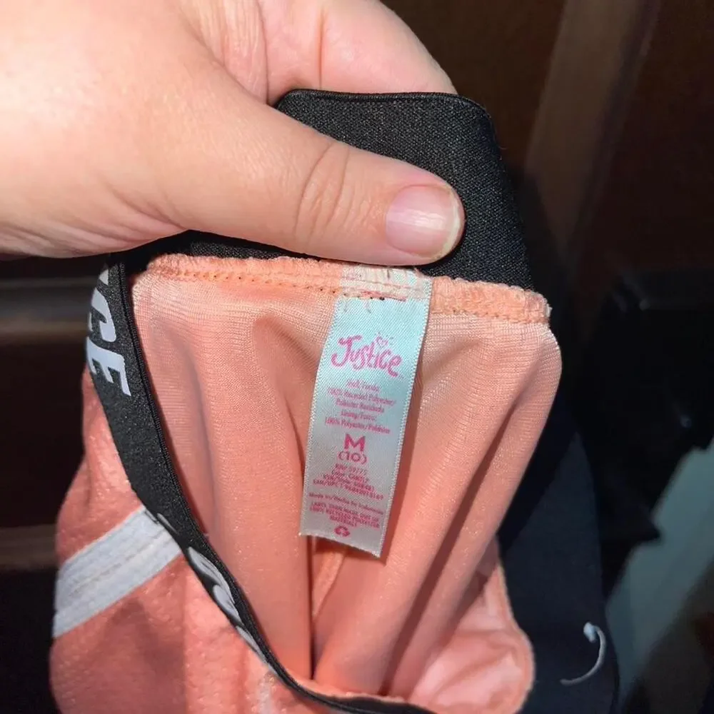 Kids Justice Peach Colored Shorts - Medium (10)